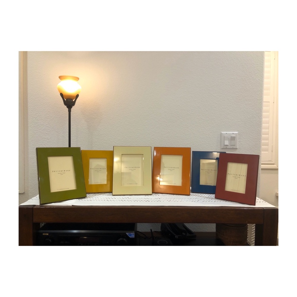 Potterybarn Multicolor Picture Frame  Set of 6!!!